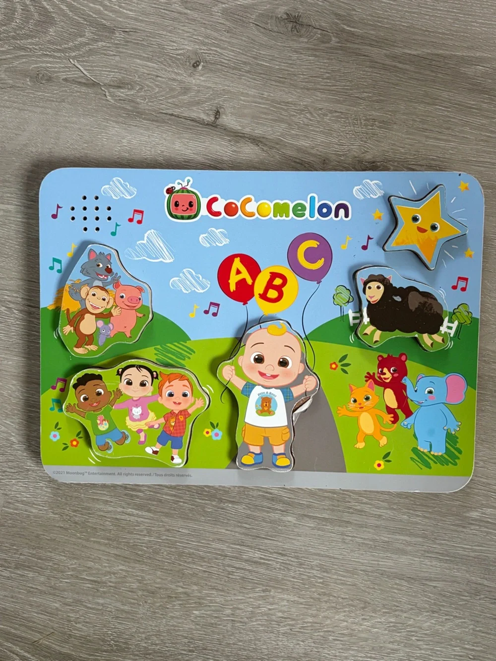CoComelon Wooden Sound Puzzle with Animal & Character Pieces
